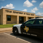 Texas Department of Public Safety official building and patrol car